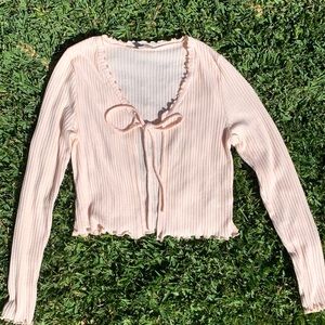 GAZE Mini tie cardigan